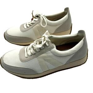 NWT MIA Womens 6.5 Kable Lace Up Sneakers Shoes Vintage Look‎ New white taupe